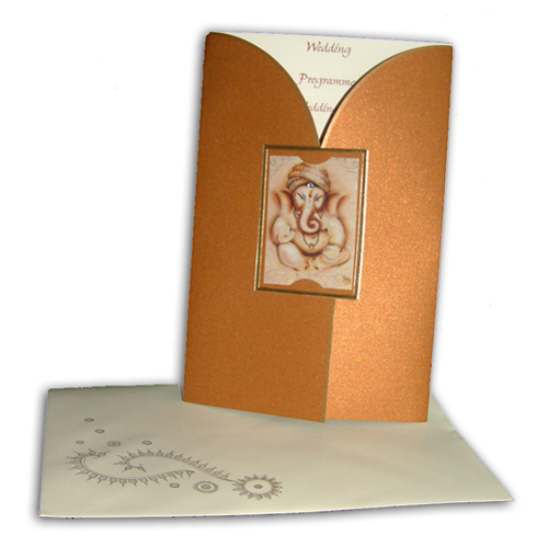 Hindu Wedding Card JP 428 G 