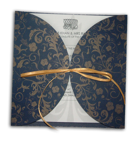 Hindu Wedding Card MCC Blue