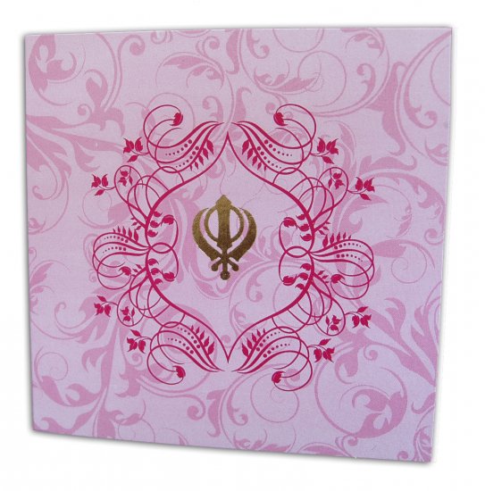 Sikh Wedding Card ABC 495